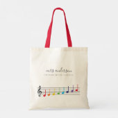 Custom Music Nom de l'enseignant Sac fourre-tout é (Dos)