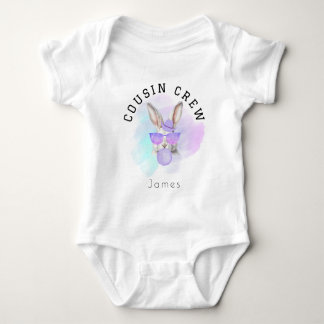 Custom Naam Baby Jongen Neef Crew Pasen Familie Romper