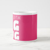 Custom Naam Grote Mok Roze C58 Grappige Nieuwighei (Voorkant)