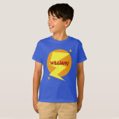 Custom Naam Superhero Jongen's T-shirt (Voorkant volledig)