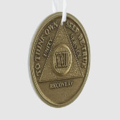 Custom Name | 22 Year Sober Anniversary Medallion (devant)