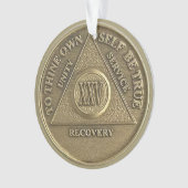 Custom Name | 25 Year Sober Anniversary Medallion (devant)