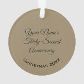 Custom Name | 32 Year Sober Anniversary Medallion (dos)