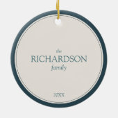 Custom Name 3D Gingerbread House Christmas Keramisch Ornament (Achterkant)