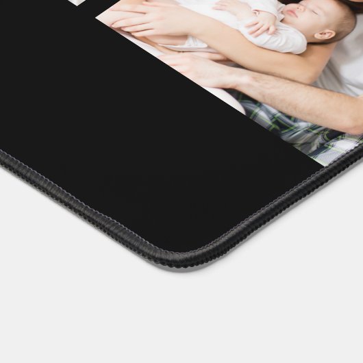 Custom Name 4 Photo Collage Personalized Black (Coin)