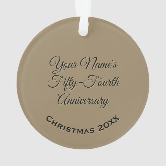 Custom Name | 54 Year Sober Anniversary Medallion (dos)