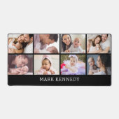 Custom Name 8 Photo Collage Personalized Black (Recto)