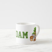 Custom Name Adam Safari Animals Espresso Mug (Devant droit)