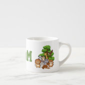 Custom Name Adam Safari Animals Espresso Mug (Droite)