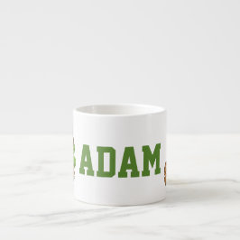 Custom Name Adam Safari Animals Espresso Mug Kop
