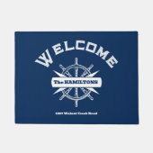 Custom Name and Text Nautical Deurmat (Voorkant)