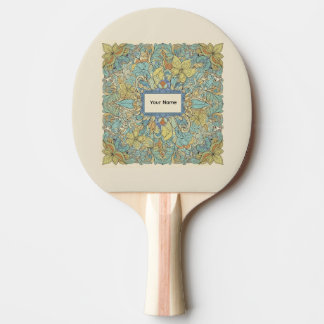 Custom Name Artistic Zentangle Ping Pong Paddle Tafeltennisbatje