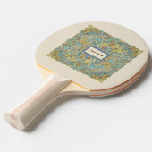 Custom Name Artistic Zentangle Ping Pong Paddle Tafeltennisbatje (Voorkant Gekanteld)