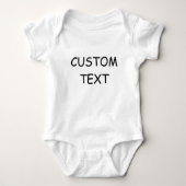 Custom Name Baby, Custom Text Personalized Romper (Voorkant)