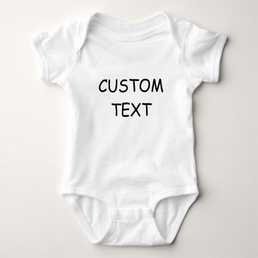 Custom Name Baby, Custom Text Personalized Romper (Voorkant)