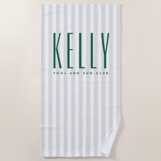 Custom Name Beach Towel - Resort Strandlaken