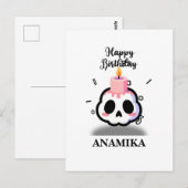 Custom Name Birthday Briefkaart (Voorkant / Achterkant)