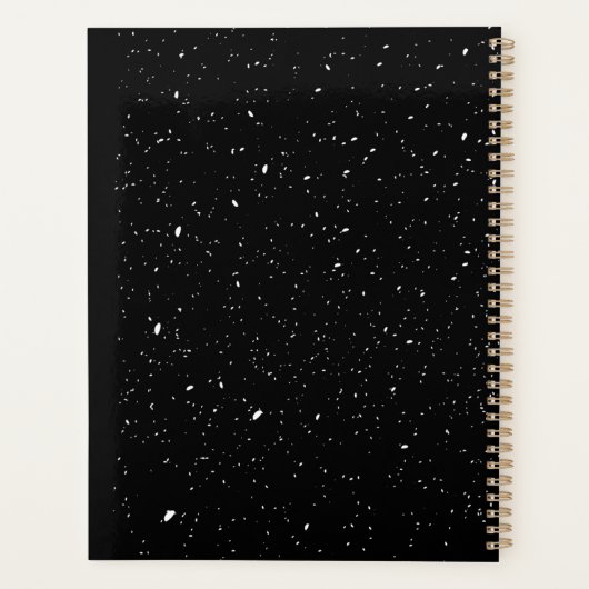 Custom Name Black & White Checkered Planner (Dos)