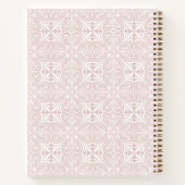 Custom Name Blush Rose Vector Pattern Journal (Dos)