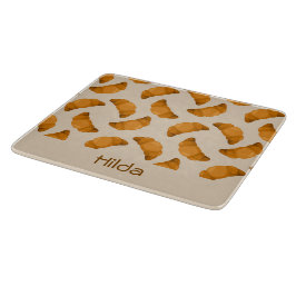 Custom name brown pattern snijplank