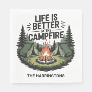 Custom Name Camping Servet