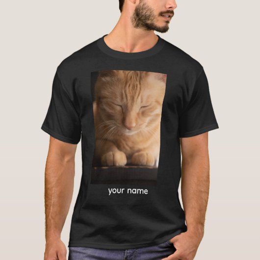 Custom Name Cat T-Shirt (Devant)