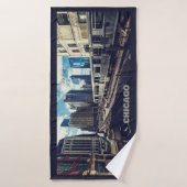 Custom Name Chicago USA Badhanddoek (Badhanddoek)