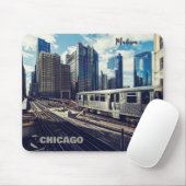 Custom Name Chicago USA Muismat (Met muis)