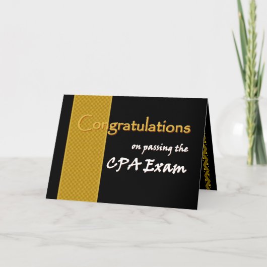CUSTOM NAME Congratulations - CPA Exam Kaart (Voorkant)