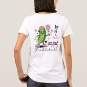 Custom Name Coquette Pickleball Girl T-Shirt (Dos)
