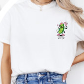 Custom Name Coquette Pickleball Girl T-Shirt