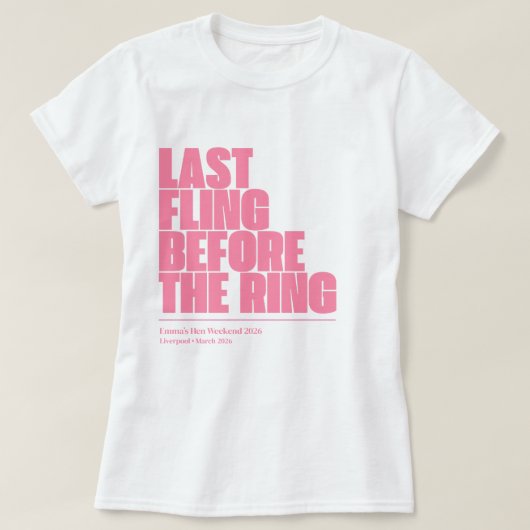 Custom Name Date & Location Bride Tribe Tee T-shirt (Design voorkant)