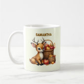 Custom Name Deer with Autumn Harvest Mug (Gauche)