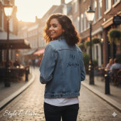Custom Name Denim Jacket for Everyday Style