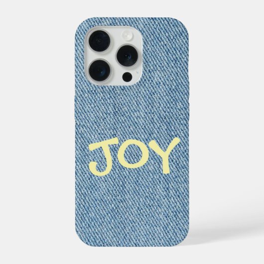 Custom Name Denim Jeans Phone Case iPhone Hoesje (Achterkant)