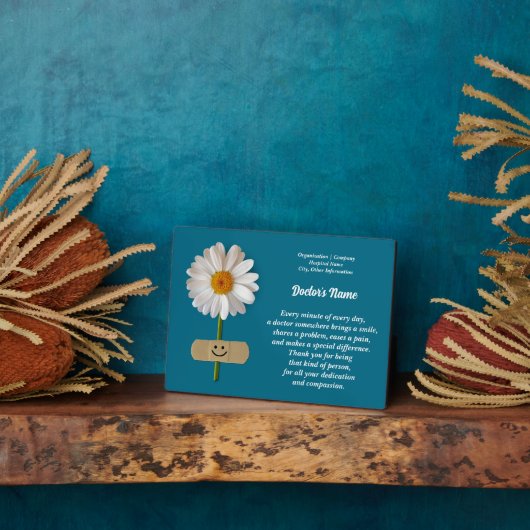 Custom Name Doctor Appreciation Gift Plaque (Côté)