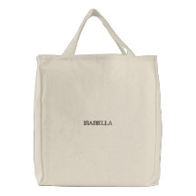 Custom Name Embroidered Tote Bag Stylish Flair