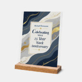 Custom Name Employee 25 Year Work Anniversary (Angle)