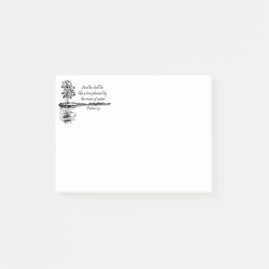 Custom Name Encouraging Scripture Psalm 1:3  Post-it® Notes (Voorkant)