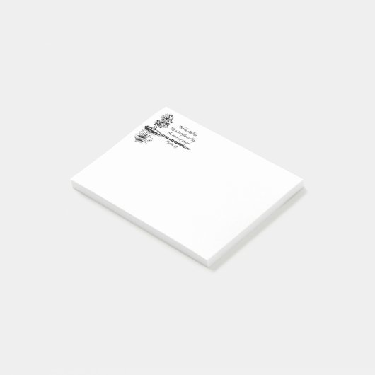 Custom Name Encouraging Scripture Psalm 1:3  Post-it® Notes (Schuin)