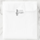 Custom Name Encouraging Scripture Psalm 1:3  Ronde Sticker (Tas)
