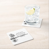 Custom Name Encouraging Scripture Psalm 1:3 Vierkante Kartonnen Onderzetter (Insitu)