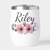 Custom Name Floral Personalized Pink Flower (Avant)