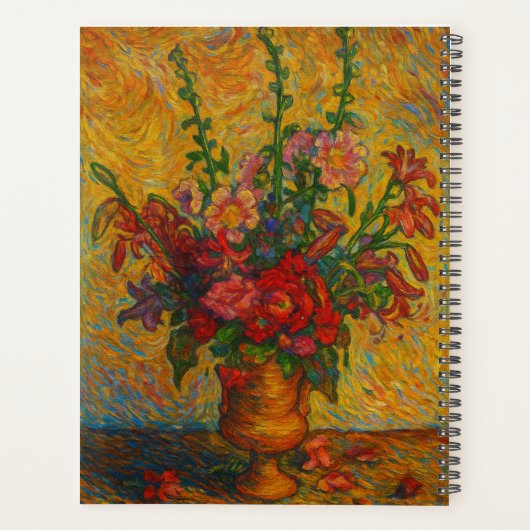 Custom Name  Floral Planner (Achterkant)