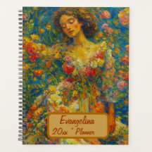 Custom Name  Floral Planner