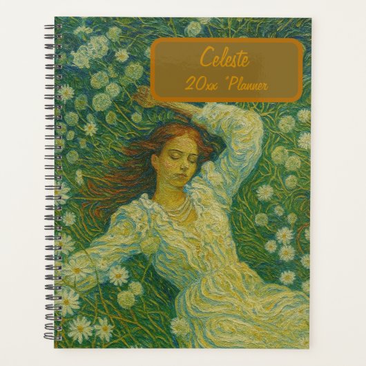 Custom Name Floral Planner (Voorkant)