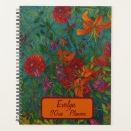 Custom Name  Floral Planner