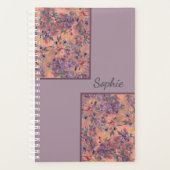 Custom Name Floral Planner Notebook (Devant)