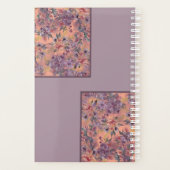 Custom Name Floral Planner Notebook (Achterkant)