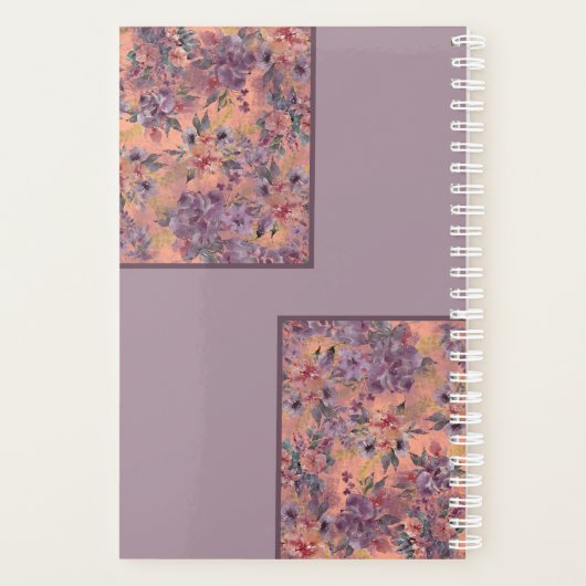 Custom Name Floral Planner Notebook (Dos)